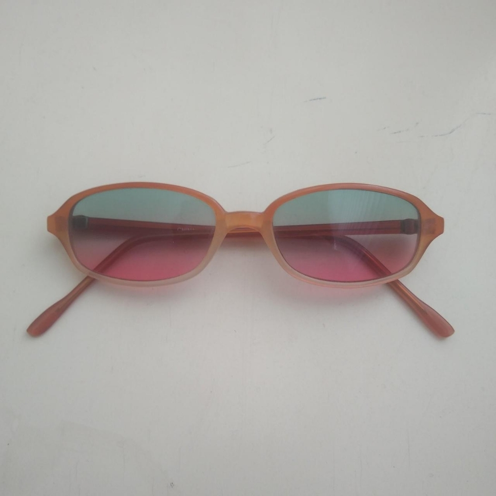 Vintage Pink & Green Tinted Sunglasses